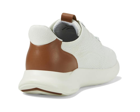 Johnston & Murphy Amherst 2.0 Knit Plain Toe Lace up Sneakers 25-0738 White Knit