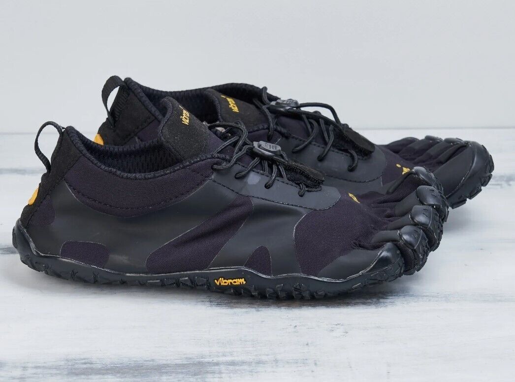 Vibram Fivefingers V Alpha Black Trail Barefoot Shoes Mens Sz 8-8.5 - AllSportsWearUSA
