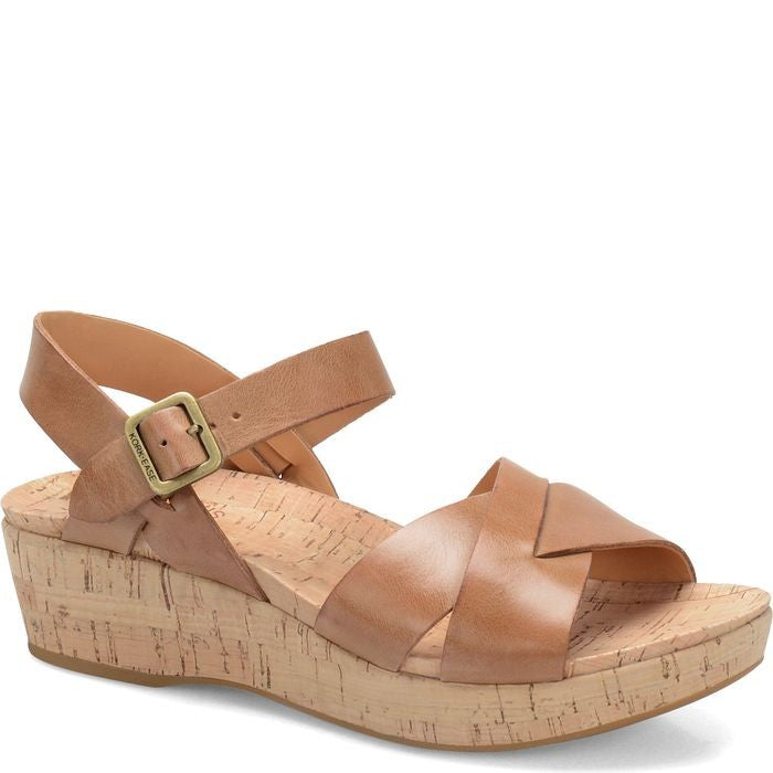 Kork-Ease Women's 'Myrna 2.0' K38106  Cork Wedge Sandal  Golden Sand (Brown)