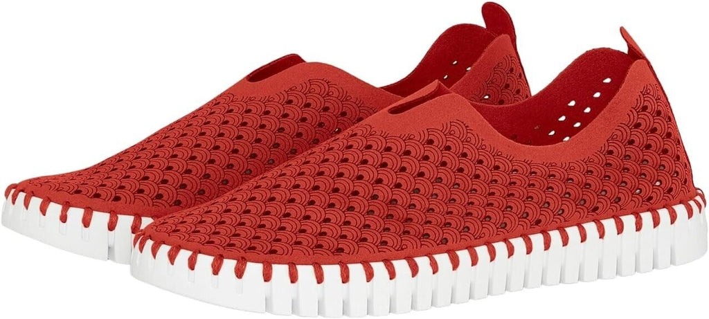 ILSE JACOBSEN HORNBÆK Women's TULIP139-303 DEEP RED | Slip-On SIZE 39 Brand New - AllSportsWearUSA