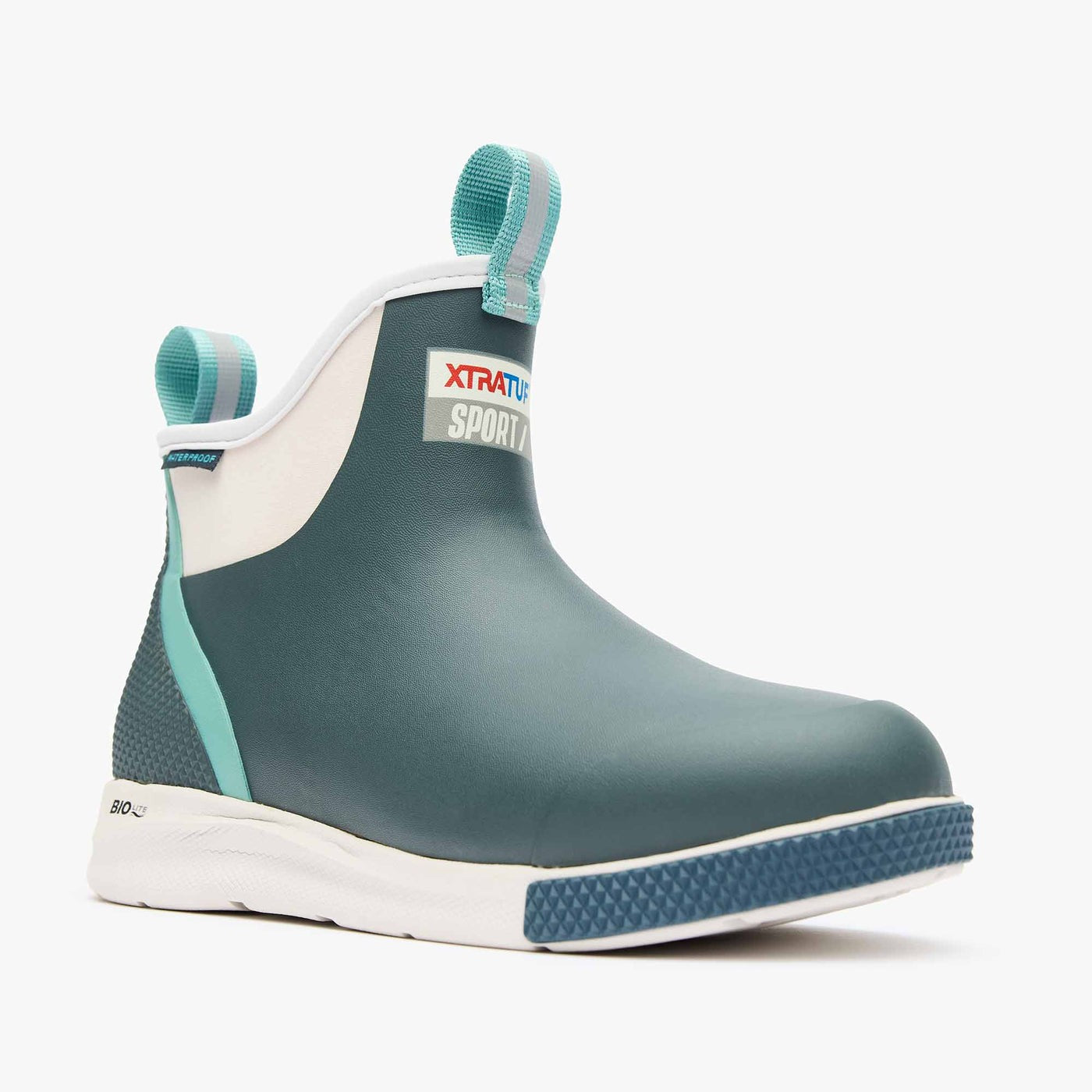 XTRATUF Women's Ankle Deck Boot Sport XADSW-109 Stormy Blue