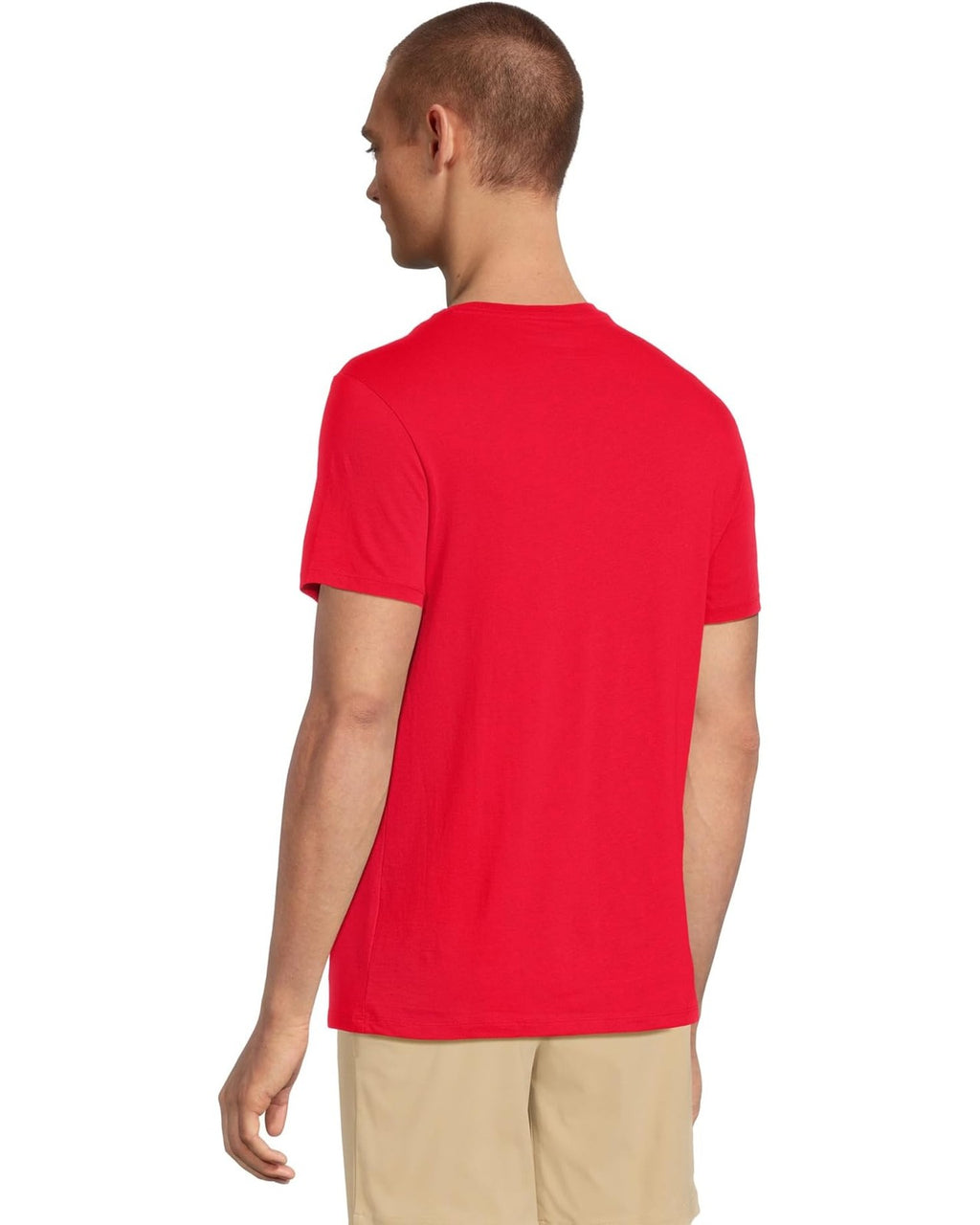 Lacoste Men's Short-Sleeve Pima Jersey Crewneck T-Shirt TH6709-240 Red