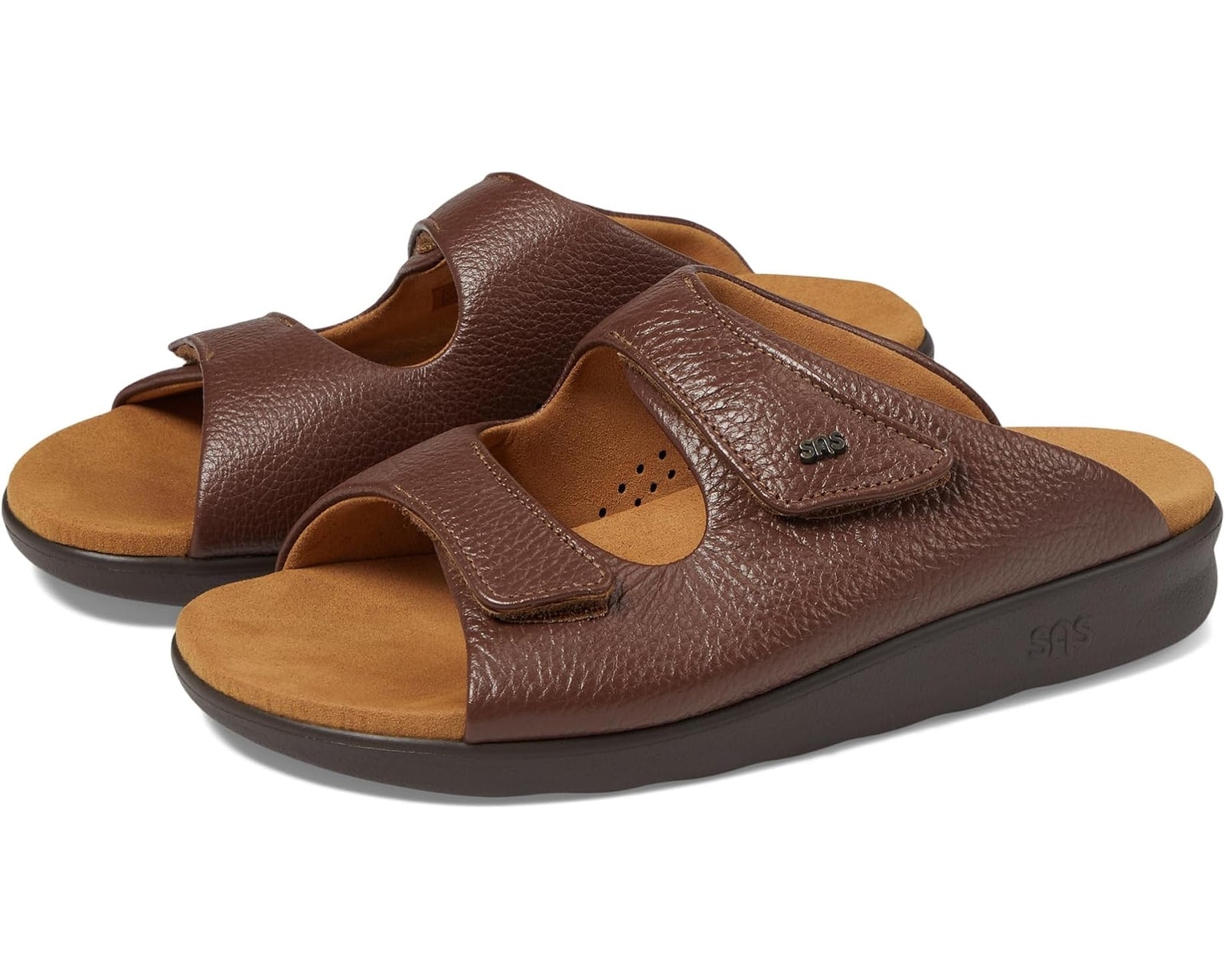 SAS Women's Cozy Adjustable Comfort Slide Sandal Amber