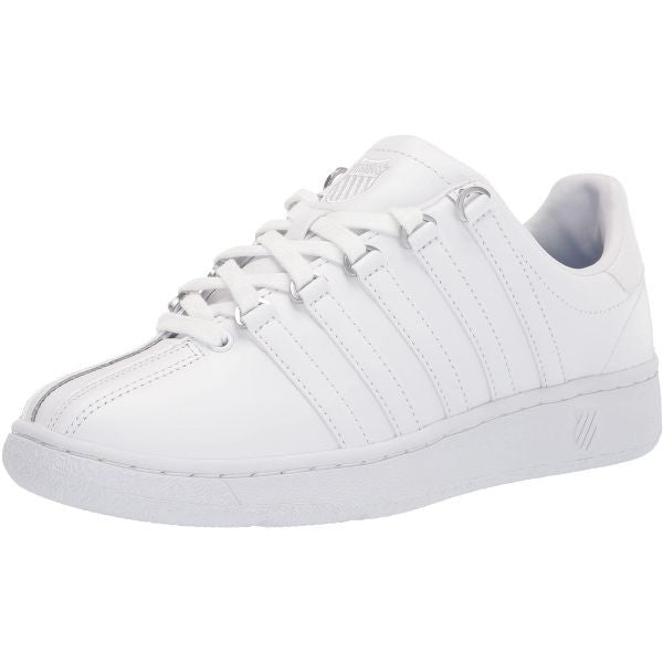 K-Swiss Women's Classic VN Leather Sn eaker 97321-101White/White