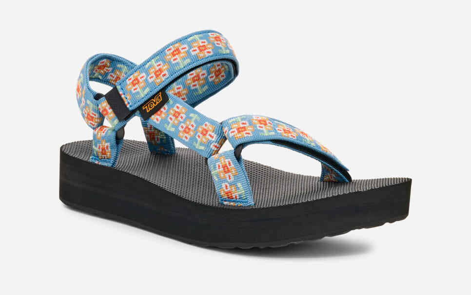 TEVA Women's Midform Universal Sandal 1090969-BLMC  bloom cendre blue