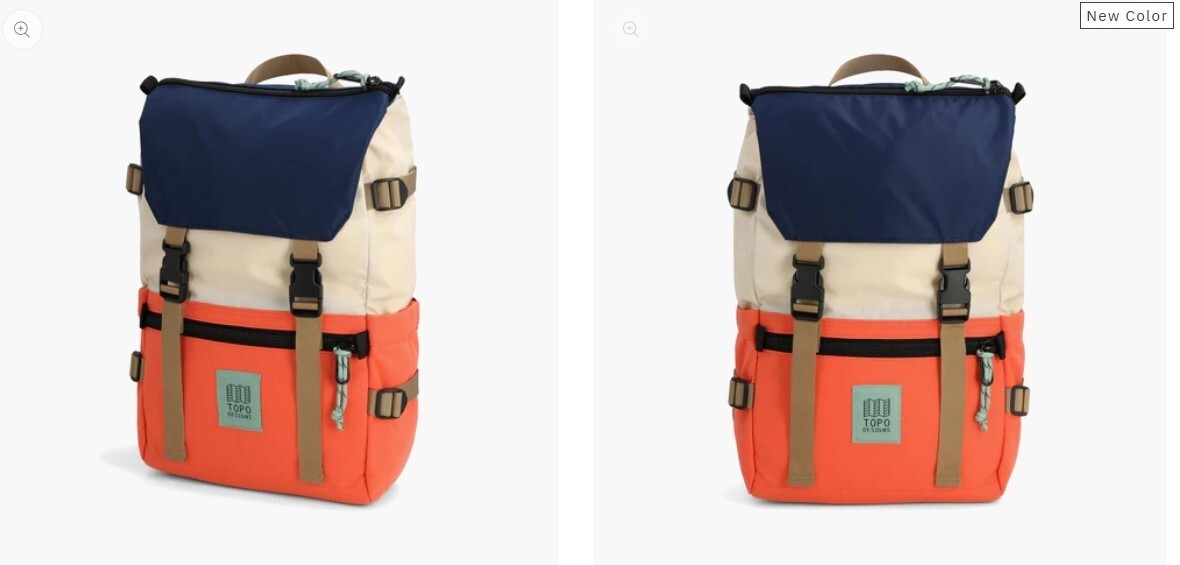 Topo Designs Rover Pack Classic Almond Emberglow