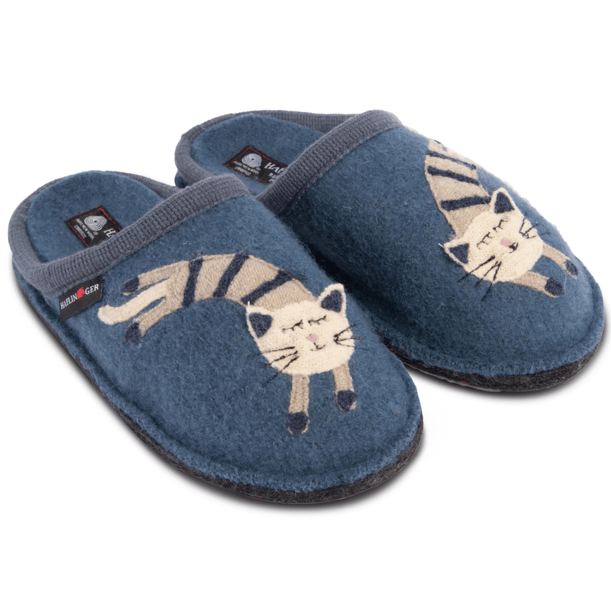 Haflinger Katze Slippers Blue 313104-59