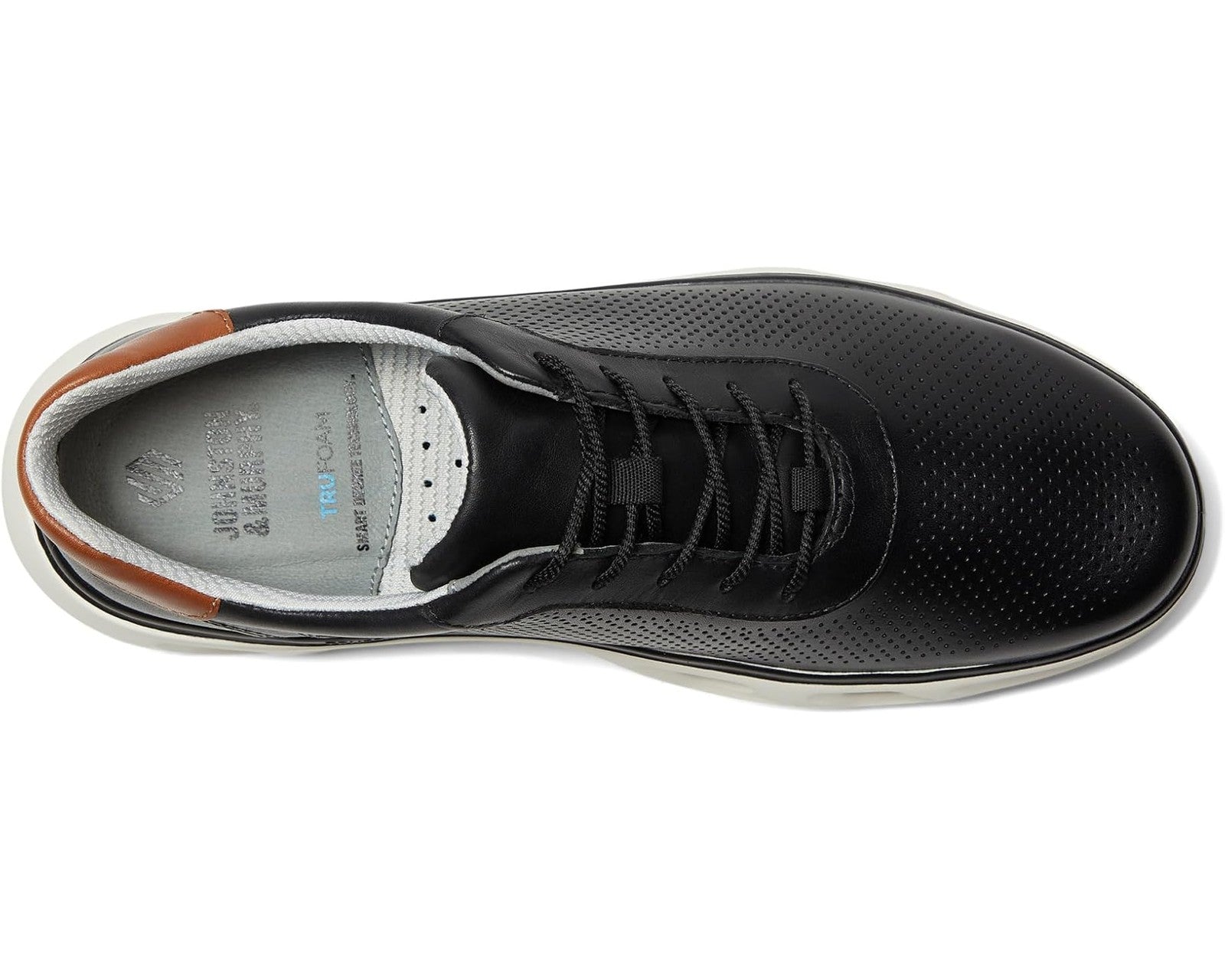 Johnston & Murphy Men's Reactivate U-Throat Full Grain Leather Lace-up Sneakers