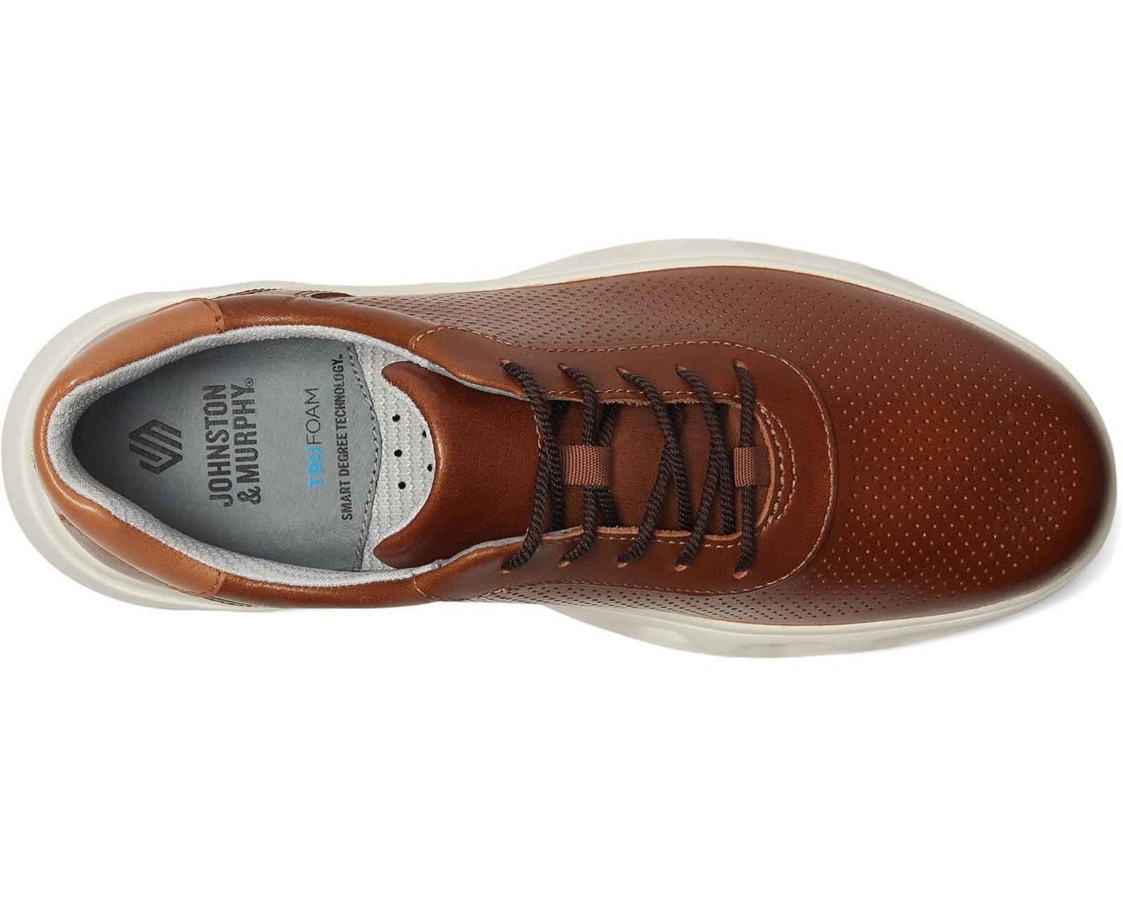 Johnston & Murphy Men's Reactivate U-Throat Full Grain Leather Lace-up Sneakers