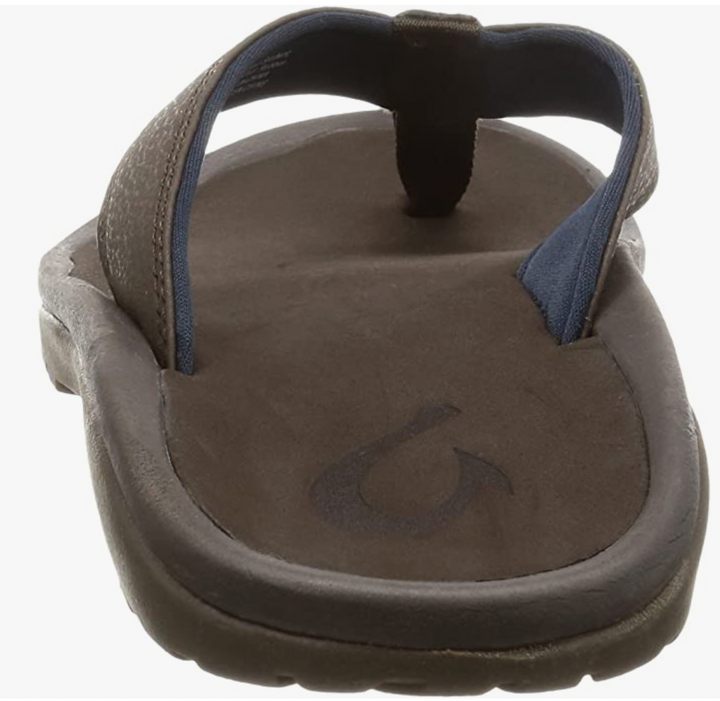 OluKai Ohana Men's Dark Wood Beach Sandals - AllSportsWearUSA