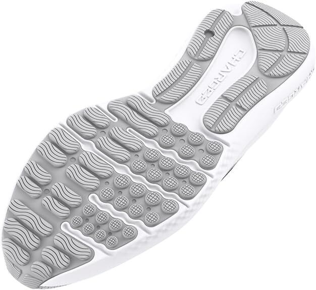 Under Armour men's Charged Surge 4 Sneaker White/Halo Gray/Black 3027000 100 - AllSportsWearUSA