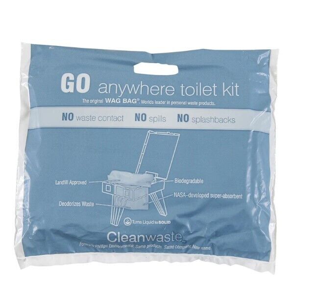 Cleanwaste GO Anywhere Toilet Kits-100/Pack (D007W00) NEW - AllSportsWearUSA