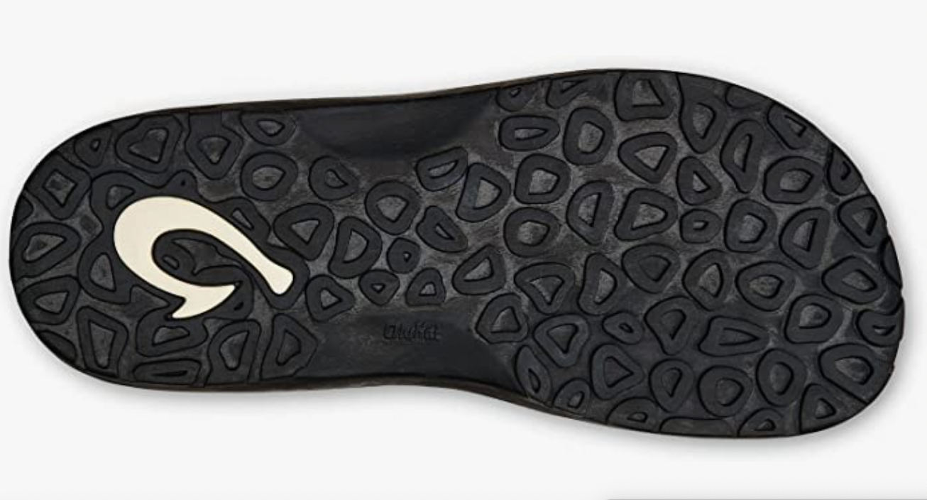 OluKai Ohana Men's Beach Sandals Black/Dark Shadow Brand New - AllSportsWearUSA