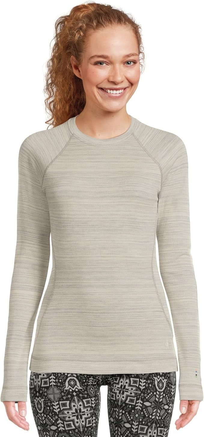 Smartwool Women's Classic Thermal Merino Base Layer Crew SW016369P98 Light Gray