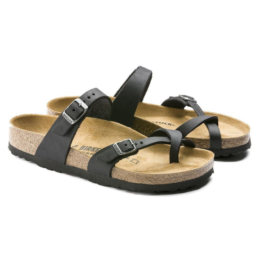 Birkenstock Mayari Oiled Leather Women's Sandals 171481 Black