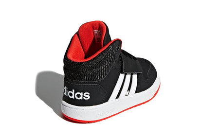 Adidas Baby's Hoops 2.0 Mid Black White Red B75945 US 5K