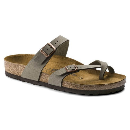 Birkenstock Women's  071071 Mayari Birko-Flor Nubuck Stone EU 37