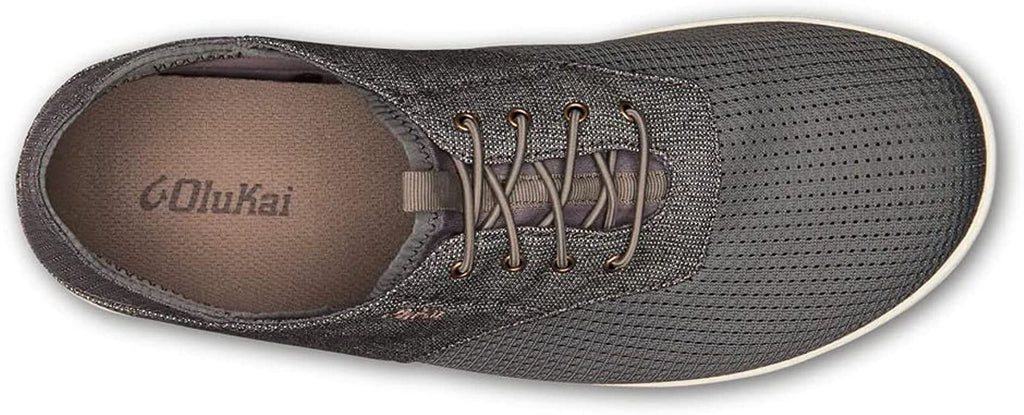 OluKai Nohea Moku Men's Shoes, Charcoal/Clay 10283-2610 No Tie Laces Brand New - AllSportsWearUSA