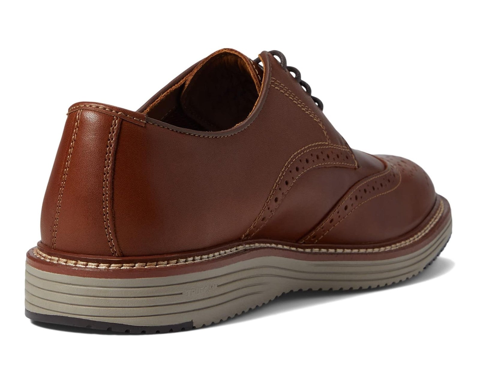 Men's Johnston & Murphy Upton Wing Tip Dress Shoes 20-3533  Tan Full Grain