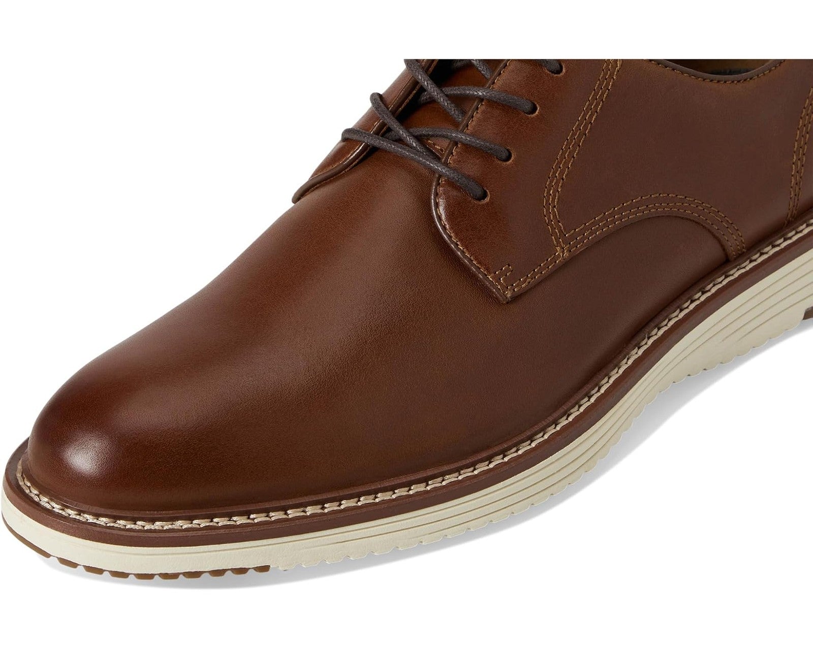 Johnston & Murphy Men's Upton Plain Toe 020-03520 Tan Full Grain