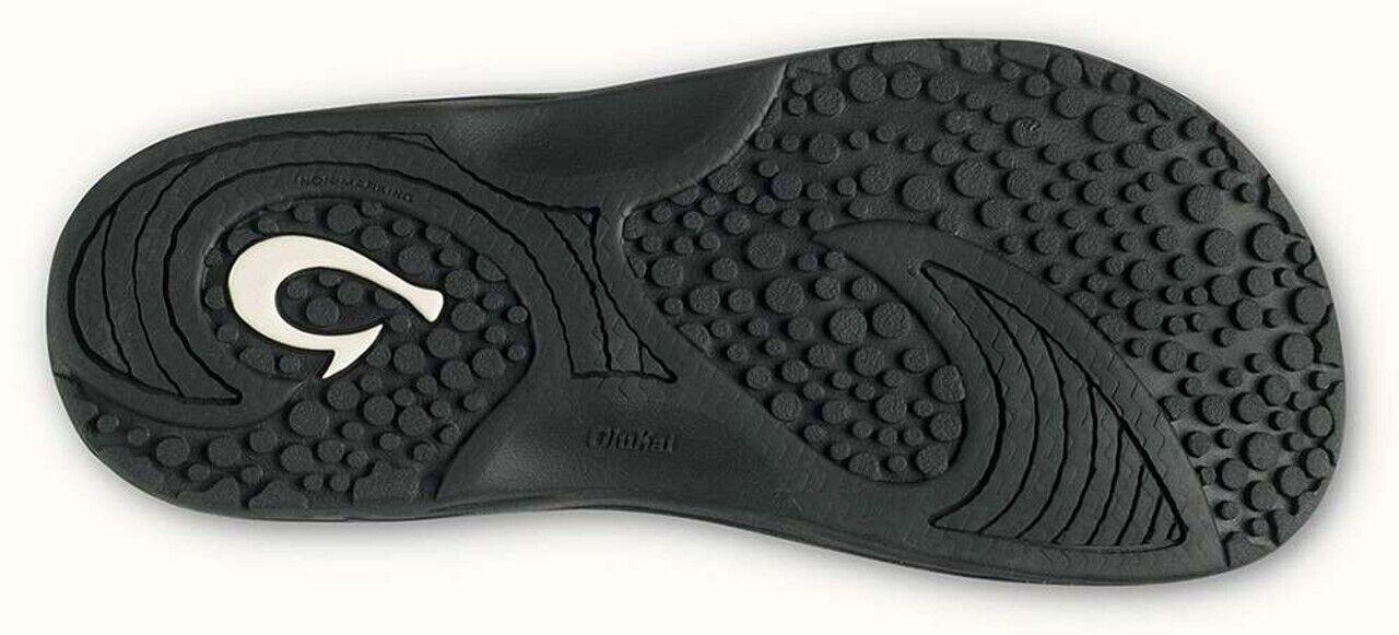 OluKai 10161-4042 Hokua Men's Sandal - Black/Dark Shadow 11 BRAND NEW - AllSportsWearUSA