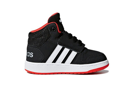Adidas Baby's Hoops 2.0 Mid Black White Red B75945 US 5K