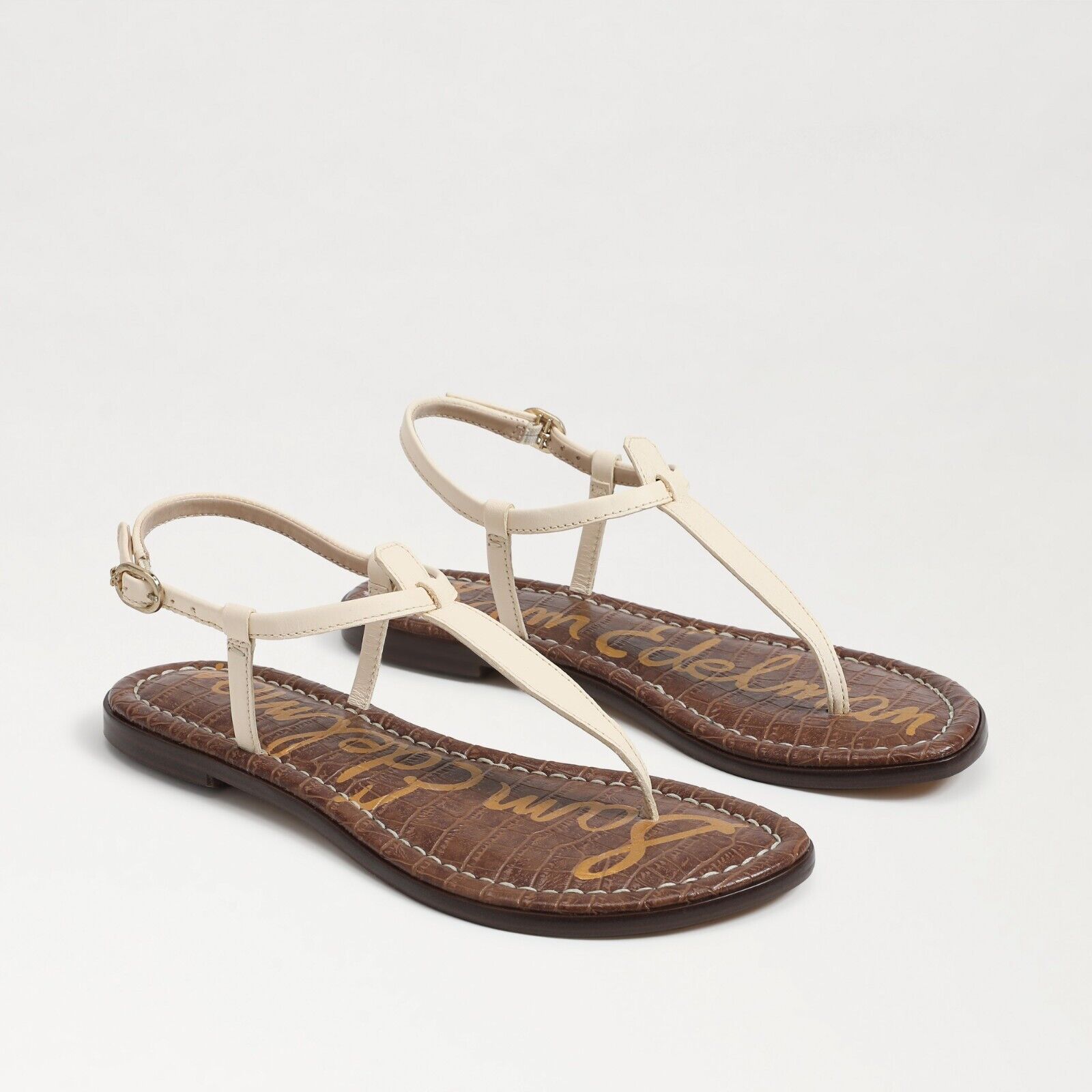 Sam Edelman Gigi Thong Sandal Modern Ivory Leather I5237LH-103 BRAND NEW - AllSportsWearUSA