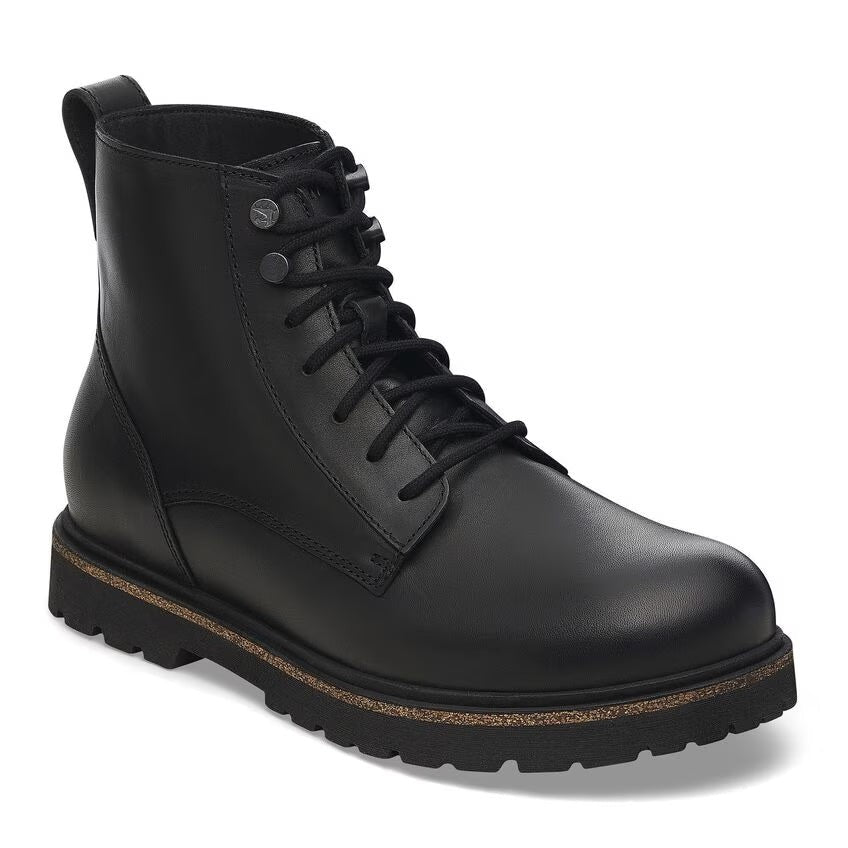 Birkenstock  Men's Highwood Lace Mid Waterproof Boots 1030942   Black Leather