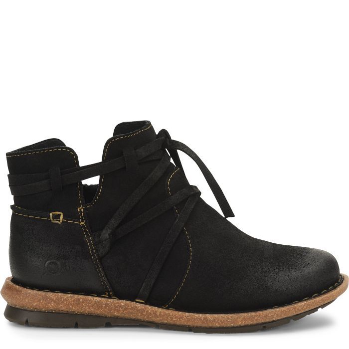 Born Women’s Tarkiln Black Distressed Ankle Boot BR0017409