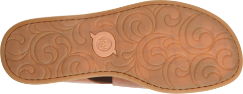 Born IWA Women's Camel Brown Leather Sandals Back Zip  F78006