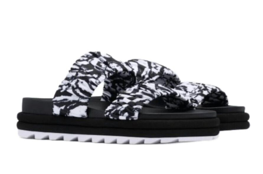 SOREL- ROAMING -TWO STRAP SLIDE SANDAL Black & White Size 11 NEW - AllSportsWearUSA