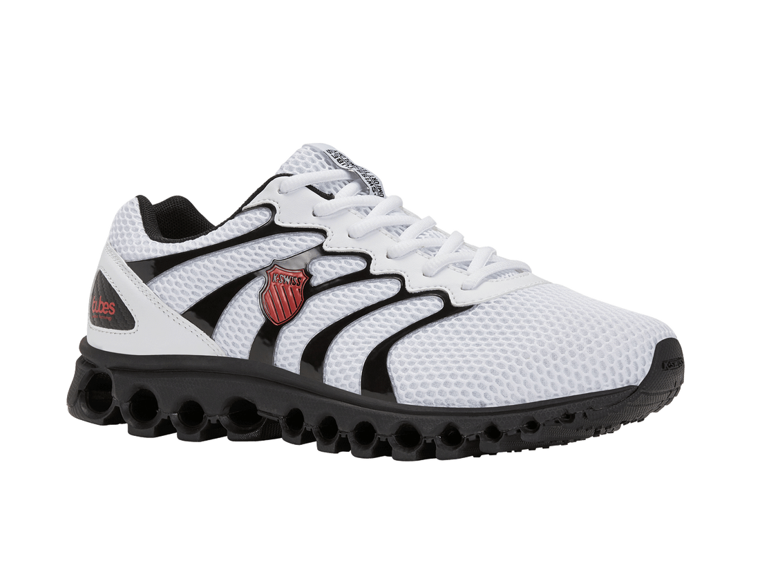 K-Swiss KSwiss Tubes Comfort 200 Running Shoe 07112-104 White/Black/Red