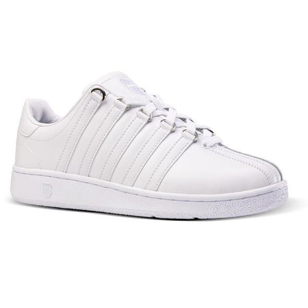 K-Swiss Women's Classic VN Leather Sn eaker 97321-101White/White