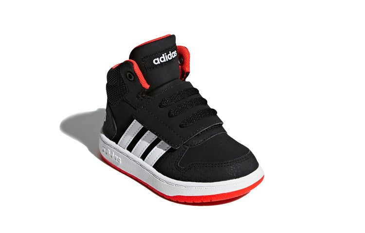 Adidas Baby's Hoops 2.0 Mid Black White Red B75945 US 5K