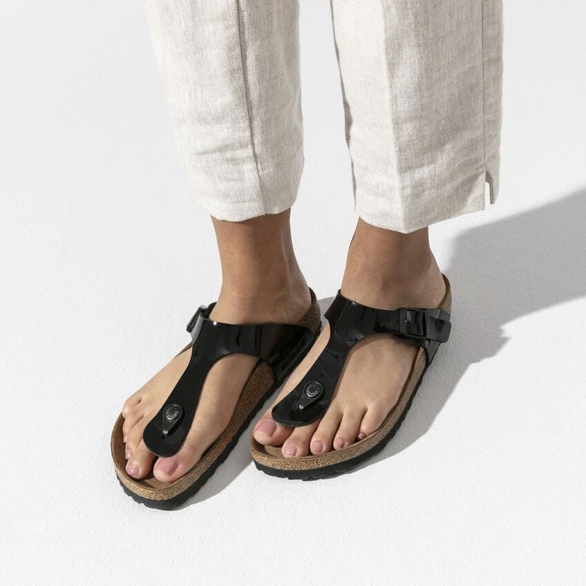 Birkenstock Gizeh BS Women's  Sandal  0043661 Black Patent EU 38
