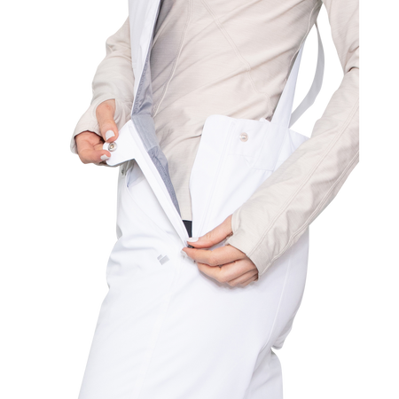 Obermeyer Women's Malta Bib Overalls White  15032-16010 BRAND NEW