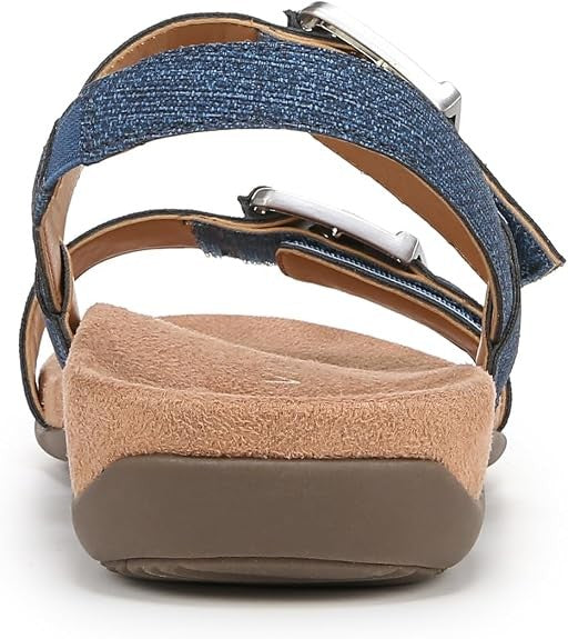 Vionic Women's Reese Slingback Sandals  J2154S1-400 Denim Blue Synthetic Fabric