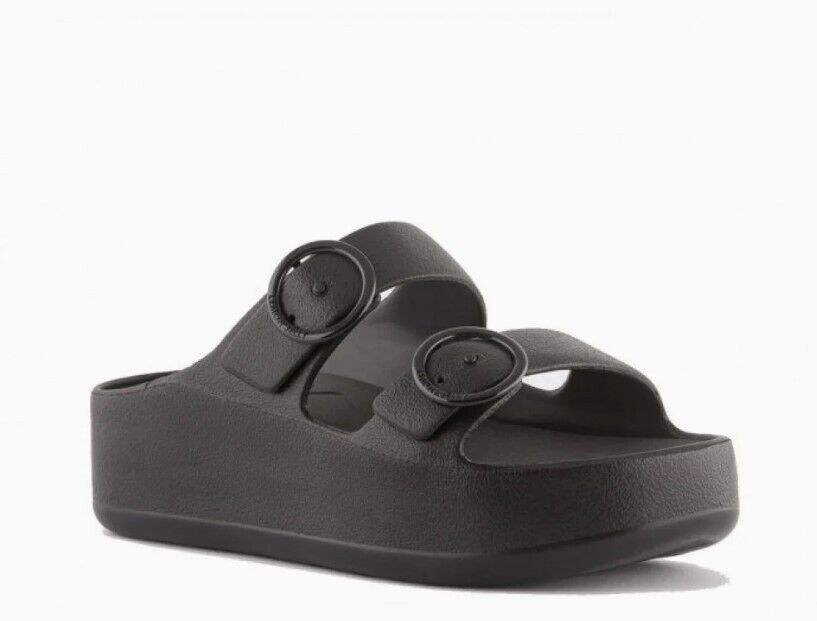 Women's Lemon Jelly, Gaia Slide Sandal GAIA-01 Black BRAND NEW - AllSportsWearUSA