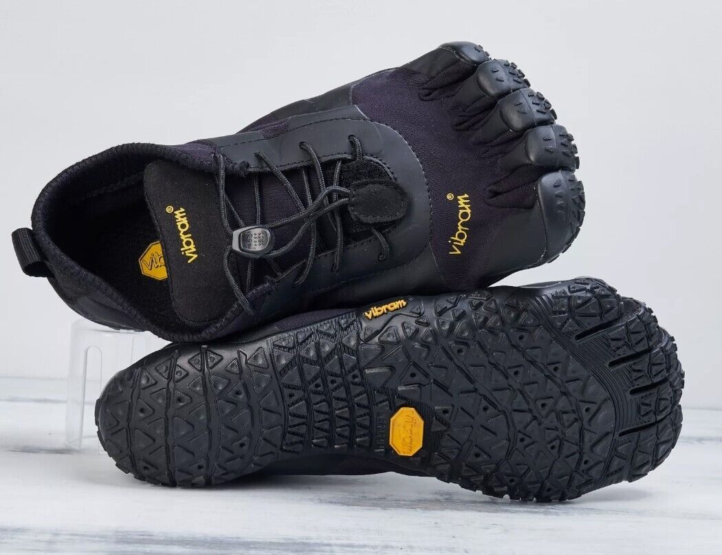 Vibram Fivefingers V Alpha Black Trail Barefoot Shoes Mens Sz 8-8.5 - AllSportsWearUSA