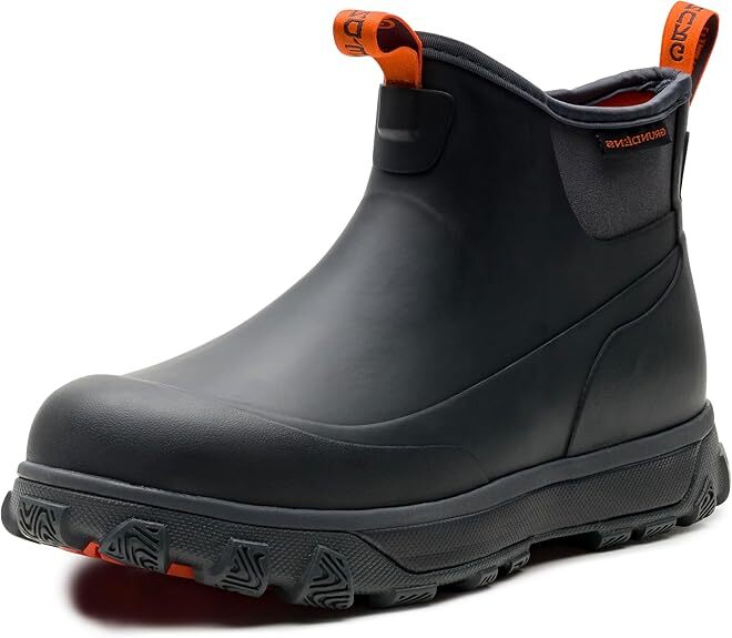 Grundens Men's Deviation 6" 60015-025 Anchor Ankle Boot Black