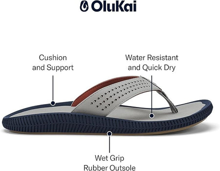 OluKai Ulele Men's Beach Sandals 10435-AUAU