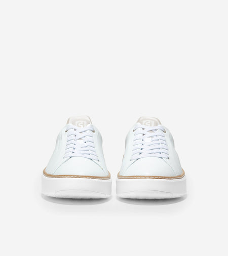 Cole Haan Women's GrandPrø Topspin Sneaker W24775 White-Dove