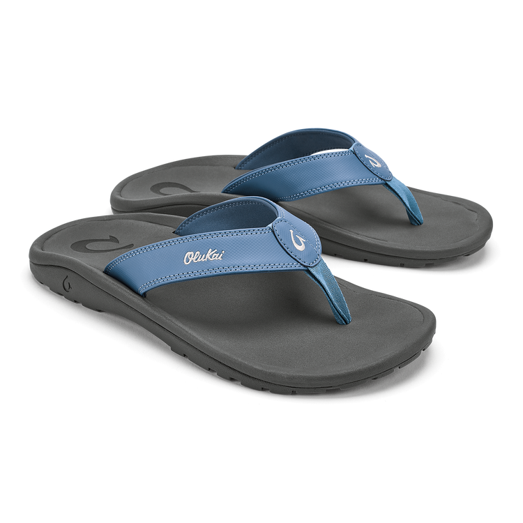 OluKai Men's ‘Ohana Sandals 10110 Blue Fog / Rock