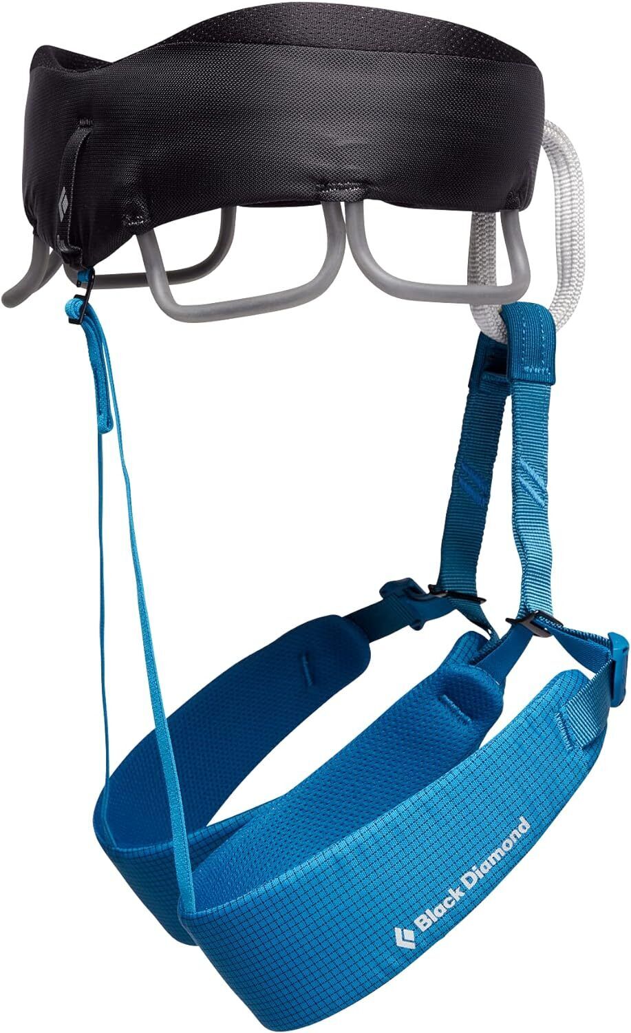 Black Diamond Mens Momentum Rock Size-Medium Kingfisher Climbing Harness New - AllSportsWearUSA