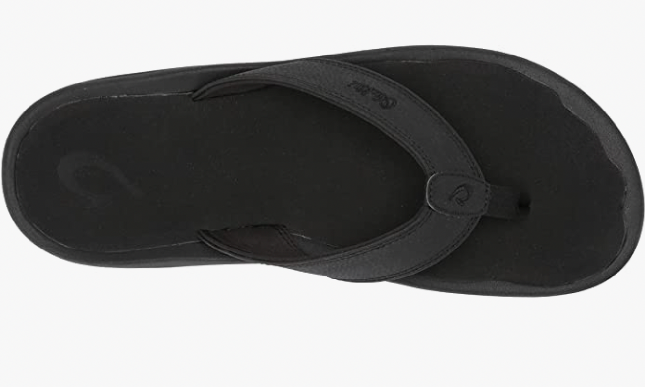 OluKai Ohana Men's Beach Sandals Black 10110-4040