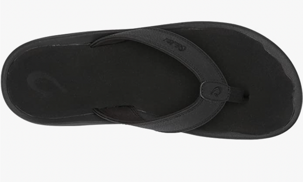 OluKai Ohana Men's Beach Sandals Black 10110-4040