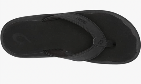 OluKai Ohana Men's Beach Sandals Black 10110-4040