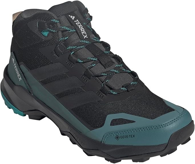 Adidas Men's Terrex Skychaser Ax5 Mid Top Gore-tex Hiking Shoe Carbon PureTea
