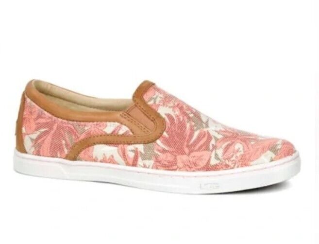 UGG Fierce Island Floral Slip-On Pink Tropical Blush 1010655-TBL SIZE 7 New - AllSportsWearUSA