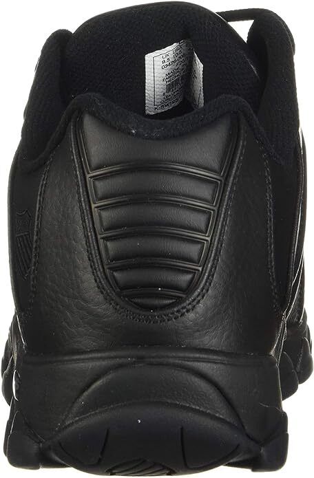 KSwiss Mens ST329 CMF Black Size 85 Extra Wide Leather Training Shoe Brand New - AllSportsWearUSA